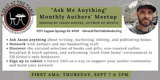 Ask Me Anything for Authors - hosted by Jason Denzel | A Seat at the Table