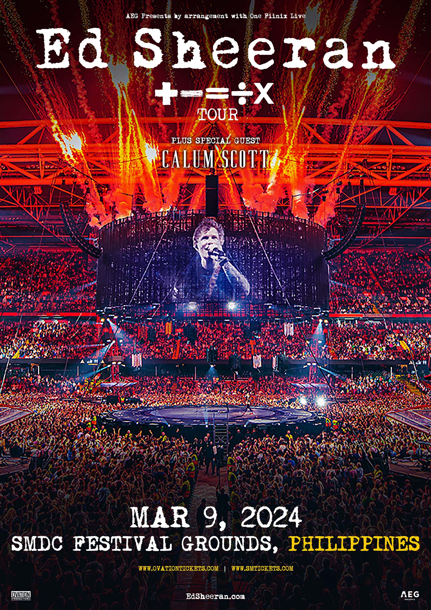 艾德演唱會 Ed Sheeran 2024 菲律賓站｜世界巡迴演唱會 +–=÷× Tour | SMDC Festival Grounds