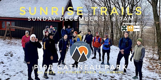 Sunrise Trails : monthly Sunday 7am snowshoe trail runs & hikes (Dec 2023) | P19B Gatineau Park (Lac Philippe)