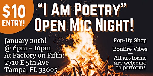 “I Am Poetry” Open Mic Show! | Factory on Fifth Avenue LLC