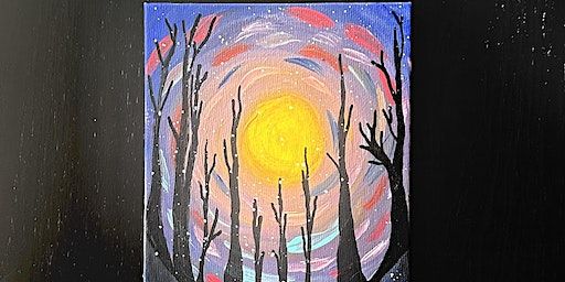 Spring has sprung, let's paint a whimsical silhouette! | Midwest Coast Brewing Company, West Walnut Street, Chicago, IL, USA