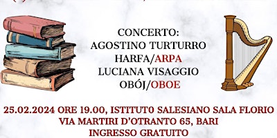 Serata di poesia e musica | Istituto Salesiano Ss.Mo Redentore, Via Martiri D'Otranto, Bari, BA, Italia