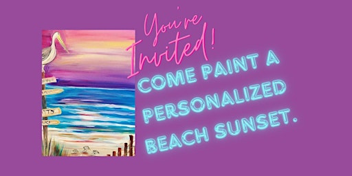 Come Paint a Beautiful, Personalized Beach Sunset | Three Brothers New York Pizza