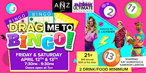 DRAG ME TO BINGO! BRINGIN' BACK THE 80'S . SATURDAY, APRIL 13TH, 2024 | Scranton, Pa
