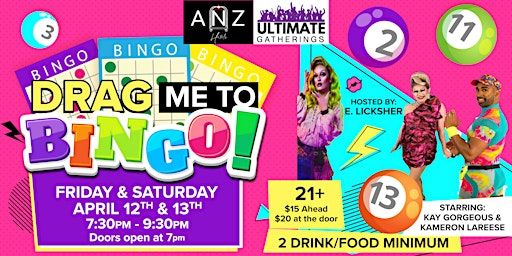 DRAG ME TO BINGO! BRINGIN' BACK THE 80'S . SATURDAY, APRIL 13TH, 2024 | Scranton, Pa