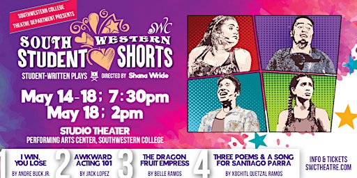 Southwestern Student Shorts | Performing Arts Center - Studio Theatre (Building 80)