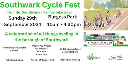 Tour of Southwark - Family Bike Ride Starting in Burgess Park | Burgess Park (by the BMX Track)