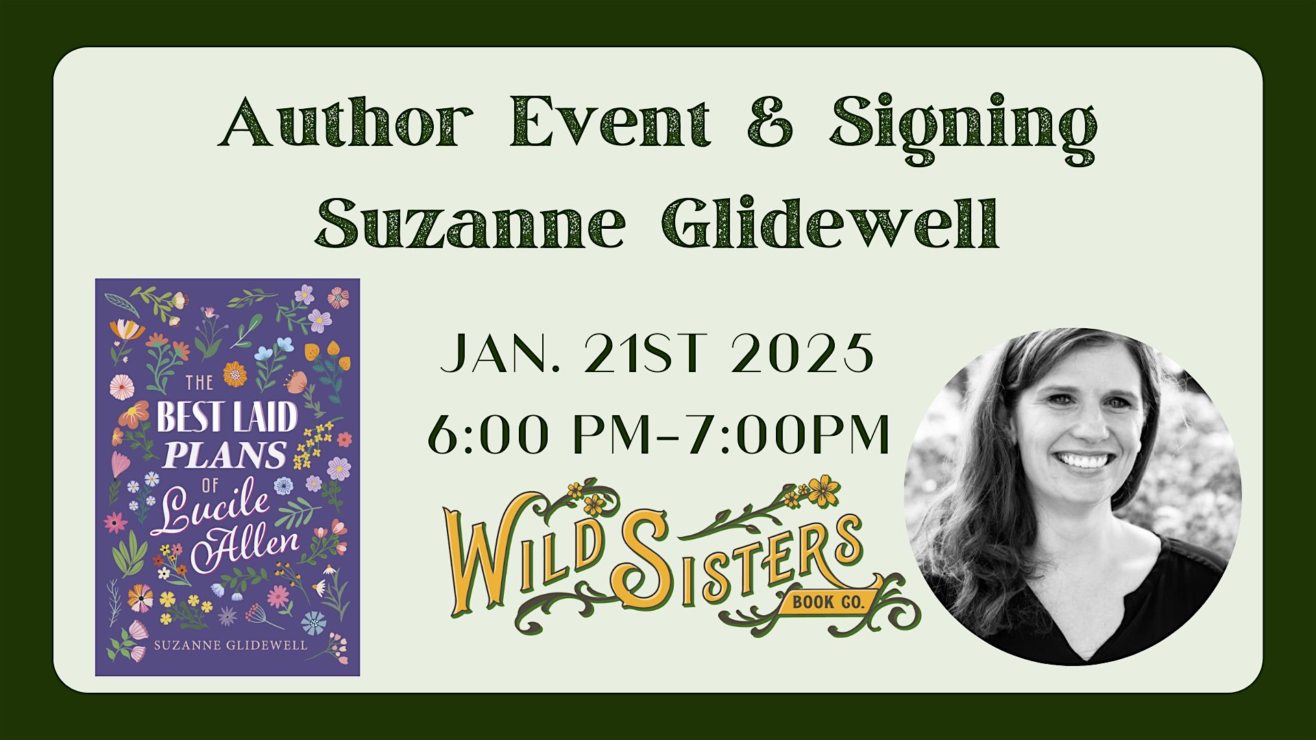 Author Event with Suzanne Glidewell | Wild Sisters Book Company