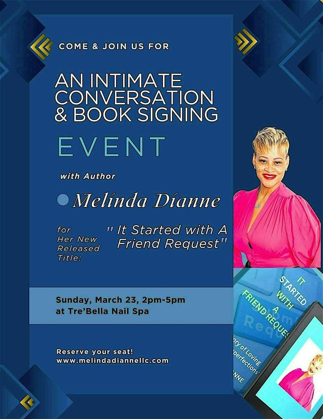 An Intimate Conversation and Book Signing | Tre'Bella Nail Spa