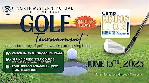 2025 Camp Bring It On Golf Tournament | Spring Creek Golf Course