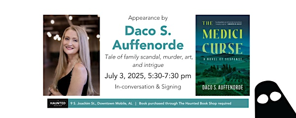 Author Daco S. Auffenorde Appearance & Signing | The Haunted Book Shop