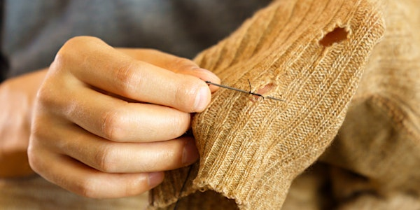 Darning for Beginners Workshop with Cornwall Hospice Care | Retro Falmouth supporting Cornwall Hospice Care