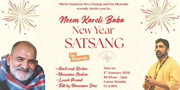 Neem Karoli Baba New Year Satsang 2026 | Luton Hindu Temple and Community Centre