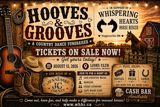 HOOVES & GROOVES 2026 Benefit Dance -  featuring JENNESSEE COUNTY live! | Caledonia Lions Club
