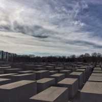 Holocaust Memorial: Gray Slabs/Dark Past
