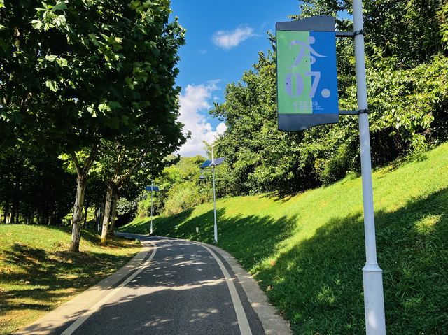 Green grasslands & blue skies at Shilihetan.