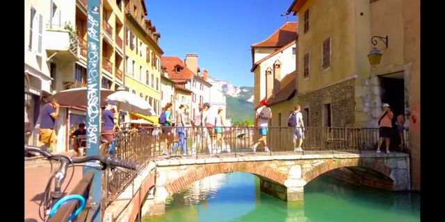 Old town of Annecy, France.