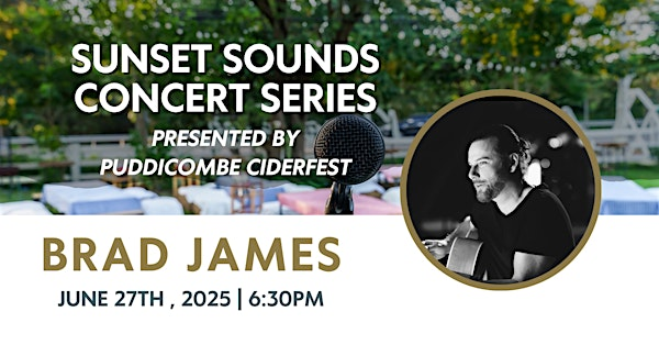 Sunset Sounds Presents: Brad James Live | Puddicombe Estate Winery