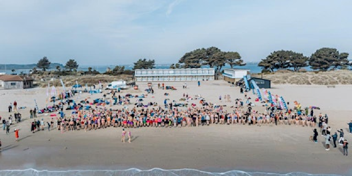 THE BIG SWIM 2026, Sandbanks, Poole - Celebrating International Women's Day | Land & Wave Sandbanks