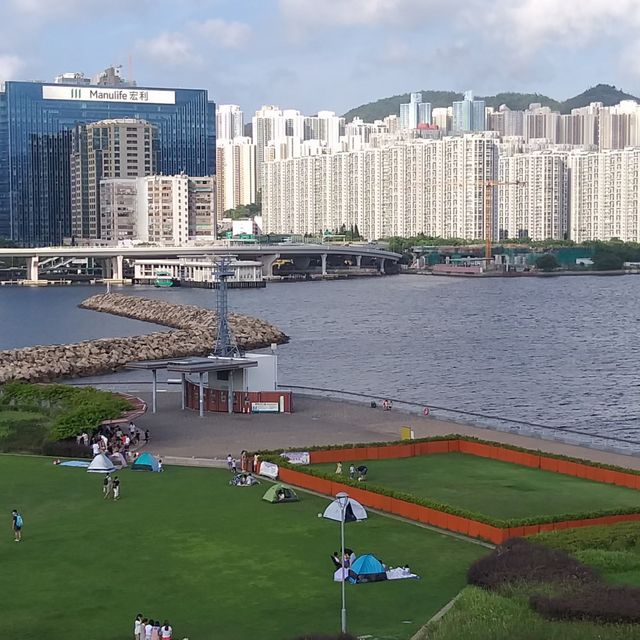 在啟德郵輪碼頭看觀塘