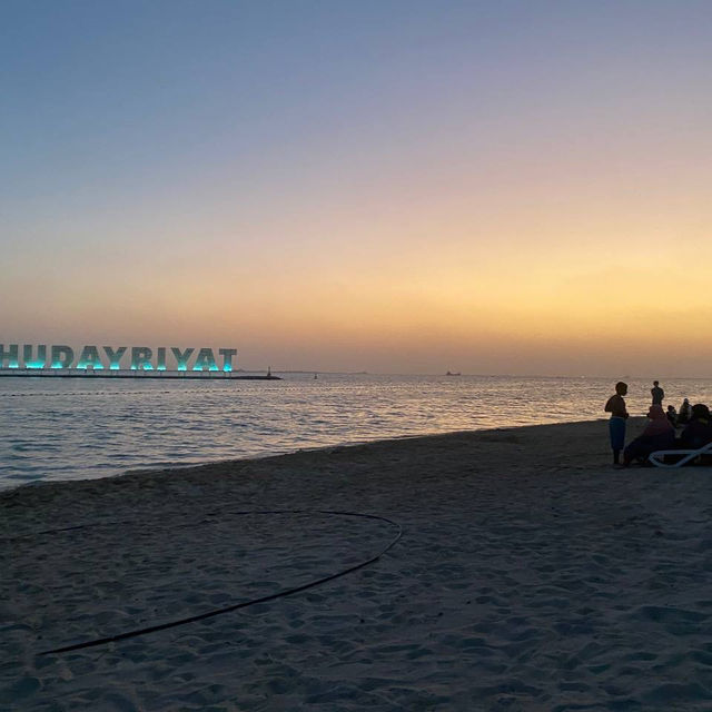 hudayriat beach in abu dhabi