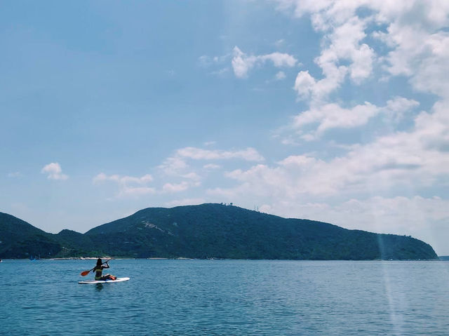 直立板去赤柱無人小島 直立板去赤柱無人小島