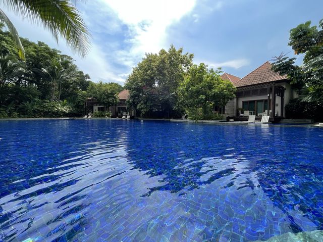 Deep blue pools