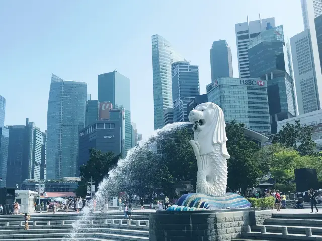 【シンガポール🇸🇬】はい来ました。定番のマーライオン公園🦁