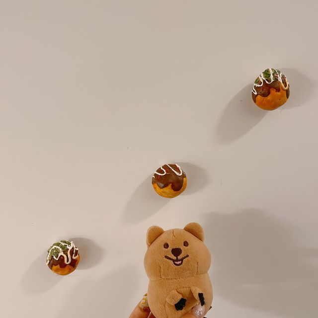 따뜻한 타코야끼와 푸딩의 환상의 조화 나뭇잎마을🌱