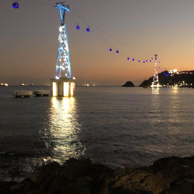 夜遊釜山🐢龜島探索神秘的傳說