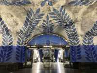 大型藝術壁畫盡在斯德哥爾摩地鐵站T-Centralen