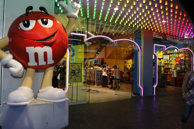 라스베가스 코카콜라, m&m 매장 