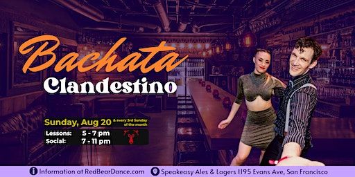 Bachata Clandestino - class and social dancing (San Francisco) | Speakeasy Ales & Lagers
