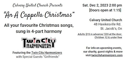 An A Cappella Christmas | Calvary United Church