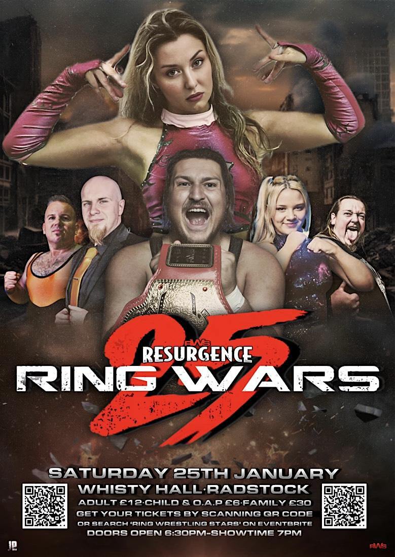 Ring Wars 2025 Wrestling Extravaganza Whisty Hall Radstock | Whisty Hall