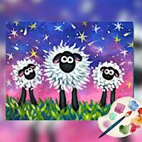 Family Paint Party at Songbirds- Starry Sheep | Songbirds Music, Art, & Dance Center