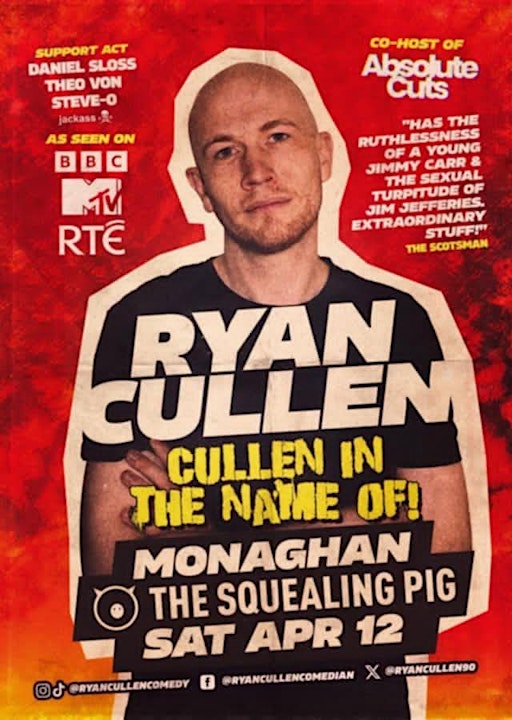 Squealing Pig Comedy Club presents - Ryan Cullen | The Squealing Pig Bar & Restaurant