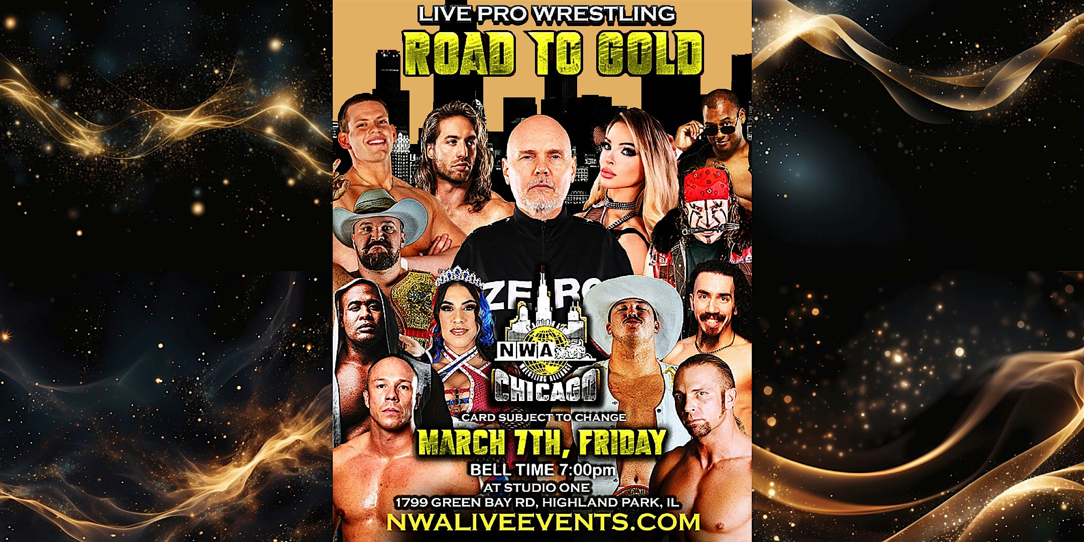NWA Chicago Presents: Road to Gold! Live Pro Wrestling @ Studio One | Studio One Events LLC