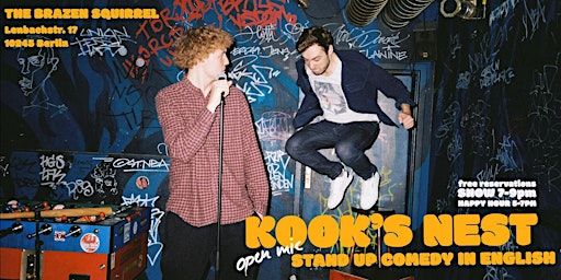 The Kook's Nest Comedy Open-Mic 17 Feb | The Brazen Squirrel
