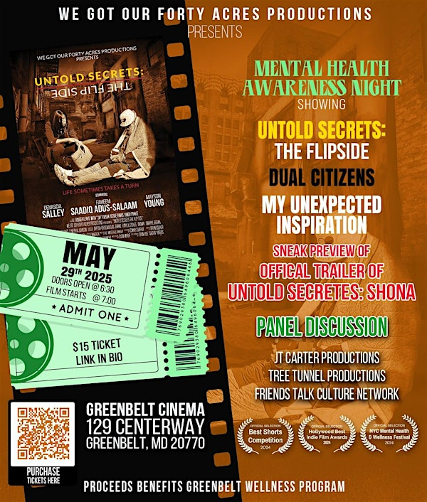 Mental Health Awareness Month Night | Greenbelt Cinema