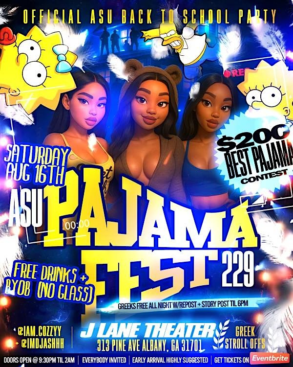 3RD ANNUAL ASU PAJAMA FEST 229 OFFICIAL ASU BACK TO SCHOOL PARTY | 313 Pine Ave
