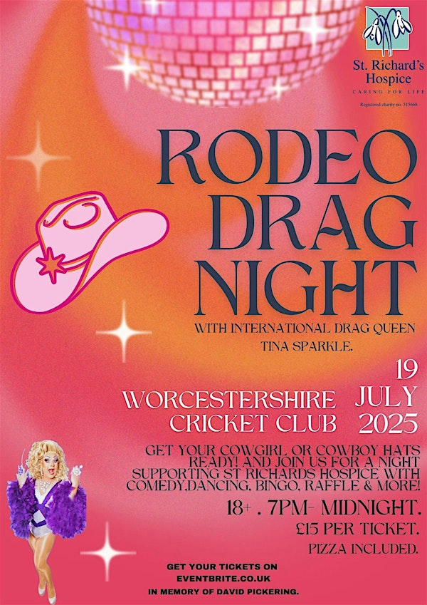 RODEO DRAG NIGHT FOR ST RICHARD’S HOSPICE | Worcestershire County Cricket Club