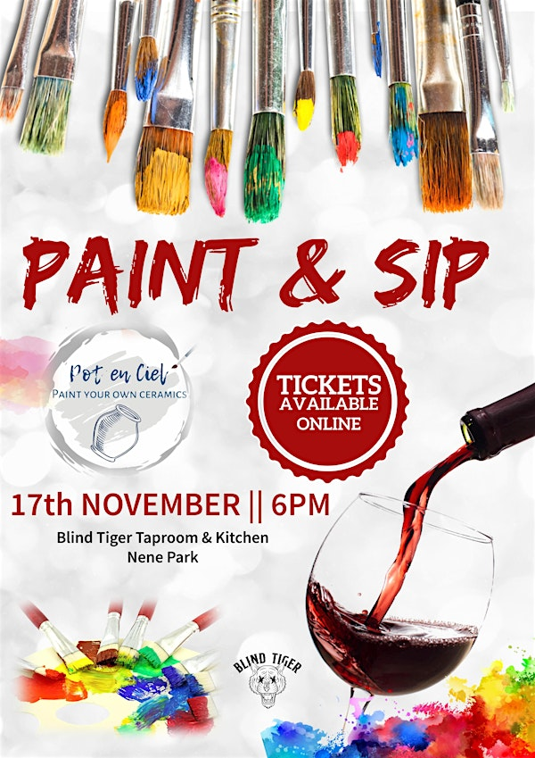 Paint & Sip with Pot en Ciel Ceramics at Blind Tiger Taproom and Kitchen | Blind Tiger Taproom and Kitchen