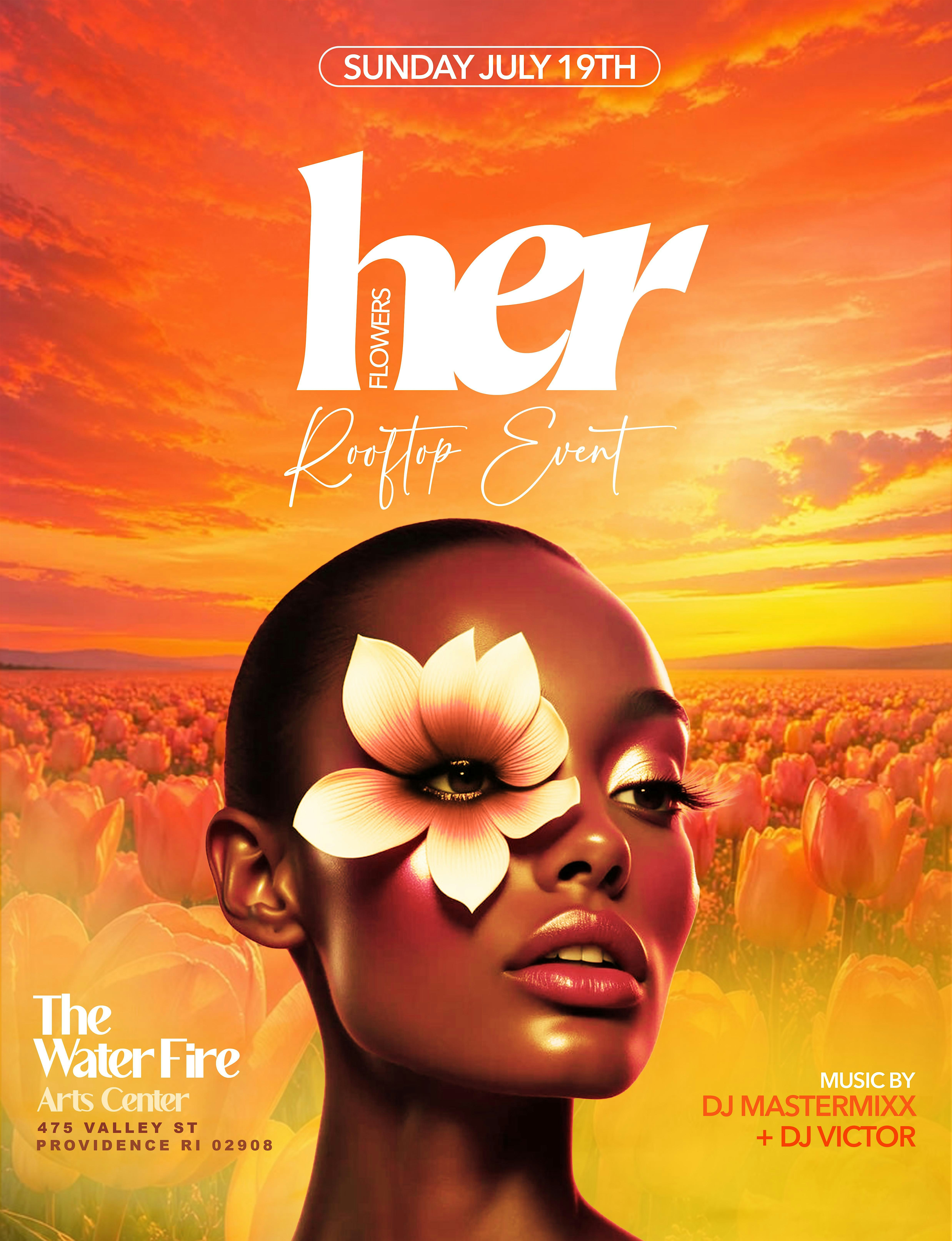 HER Flowers Rooftop | The Waterfire Arts Center- Rooftop