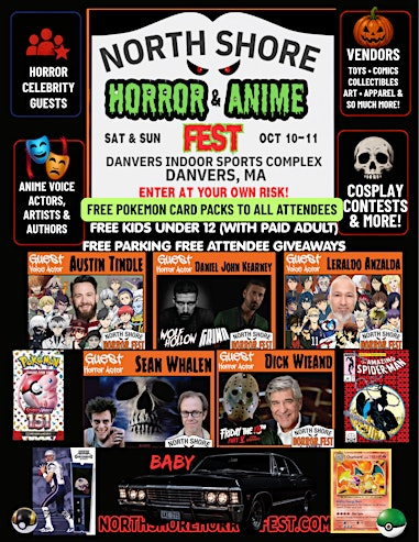 Northshore Horror & Anime Fest 2026 (Oct 10–11, Danvers MA) | 150R Andover St