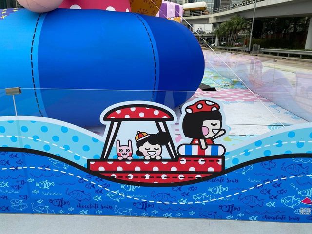 充氣Chocolate Rain裝置@灣仔海濱公園