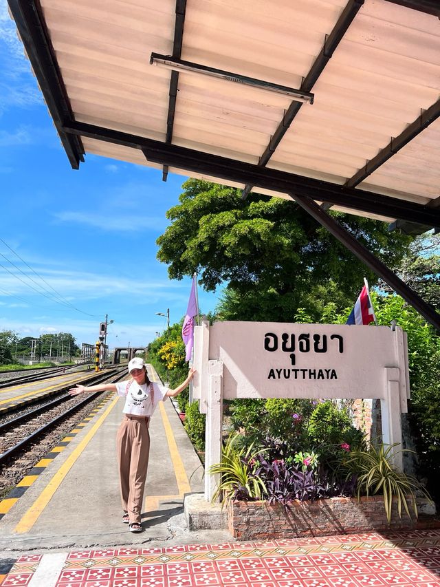 นั่งรถไฟ ไปอยุธยา วัดใหญ่ชัยมงคล