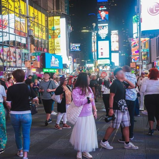 화려한 도시 뉴욕 타임스퀘어
