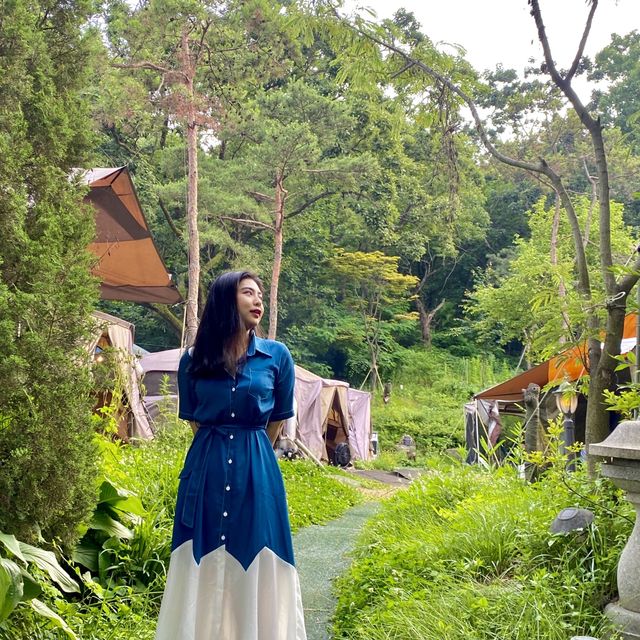 도심속 캠핑🏕소고기부터 마시멜로까지 "여월가든"