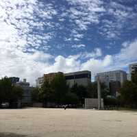 中洲の喧騒にあるオアシス【冷泉公園】